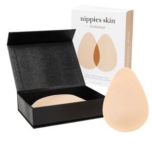 Nippies Skin Teardrop Adhesive Nipple Covers Creme Color Size A-B Cups‎